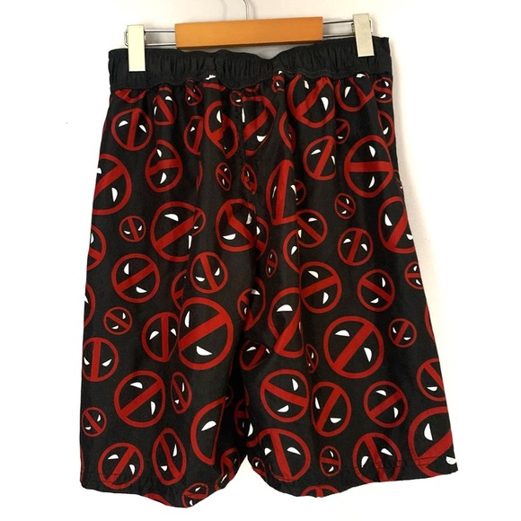 Deadpool Swim Shorts Size Small - Picture 2 of 7